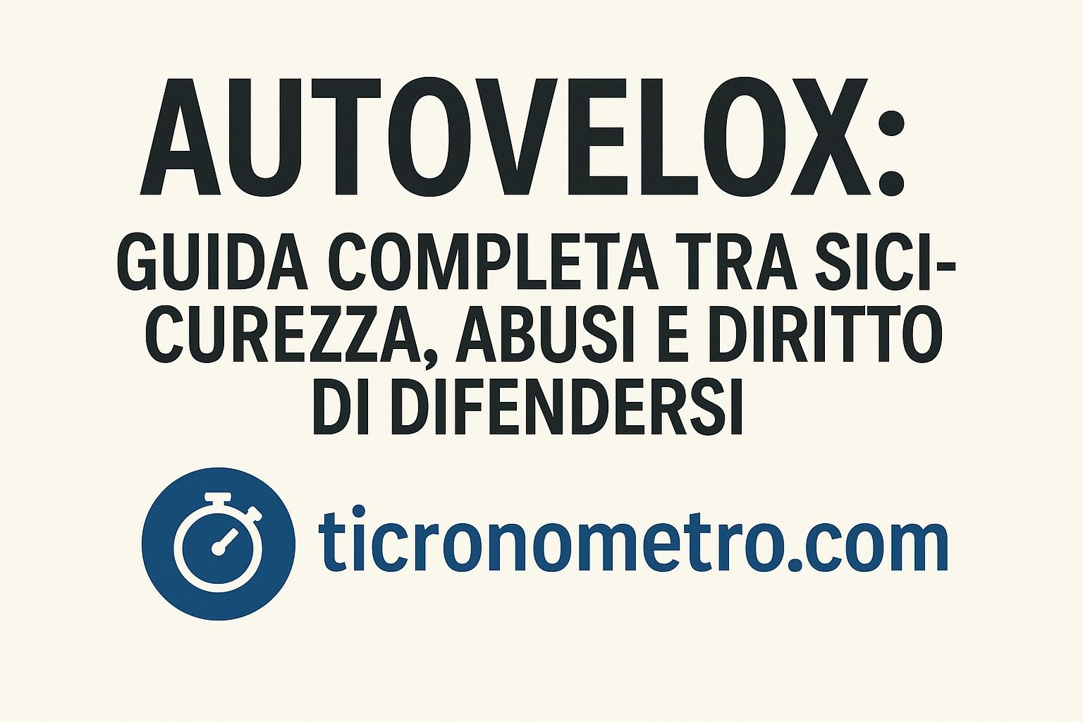 Multe da autovelox: guida completa per cittadini consapevoli