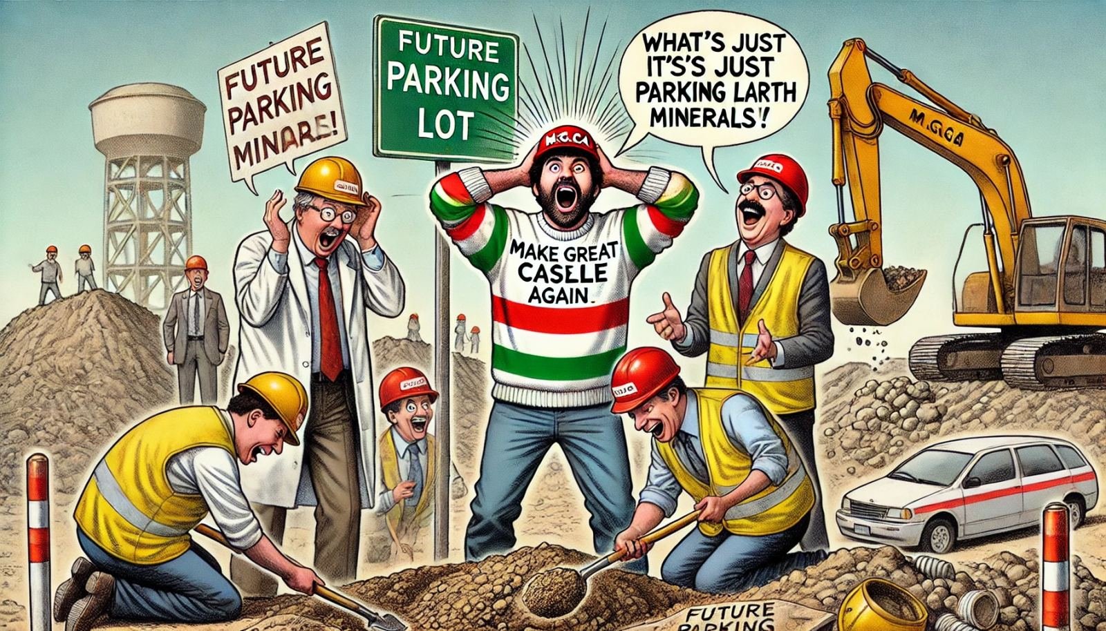 Settimana 9, "Rilievi geologici nel nuovo parcheggio! Il movimento M.G.C.A. alla conquista delle terre rare di Caselle?"