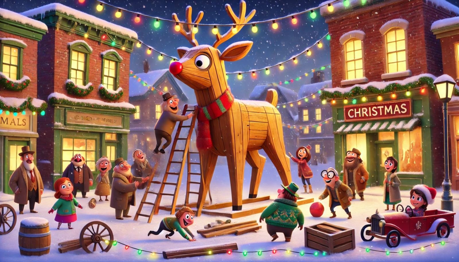 Settimana 48,Caselle e la Renna di Natale: quando gli addobbi diventano comunità!
