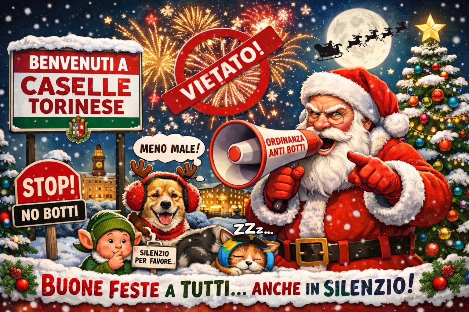 24 Dicembre, Tra panettoni  determine e delibere: il Natale operoso del Comune di Caselle