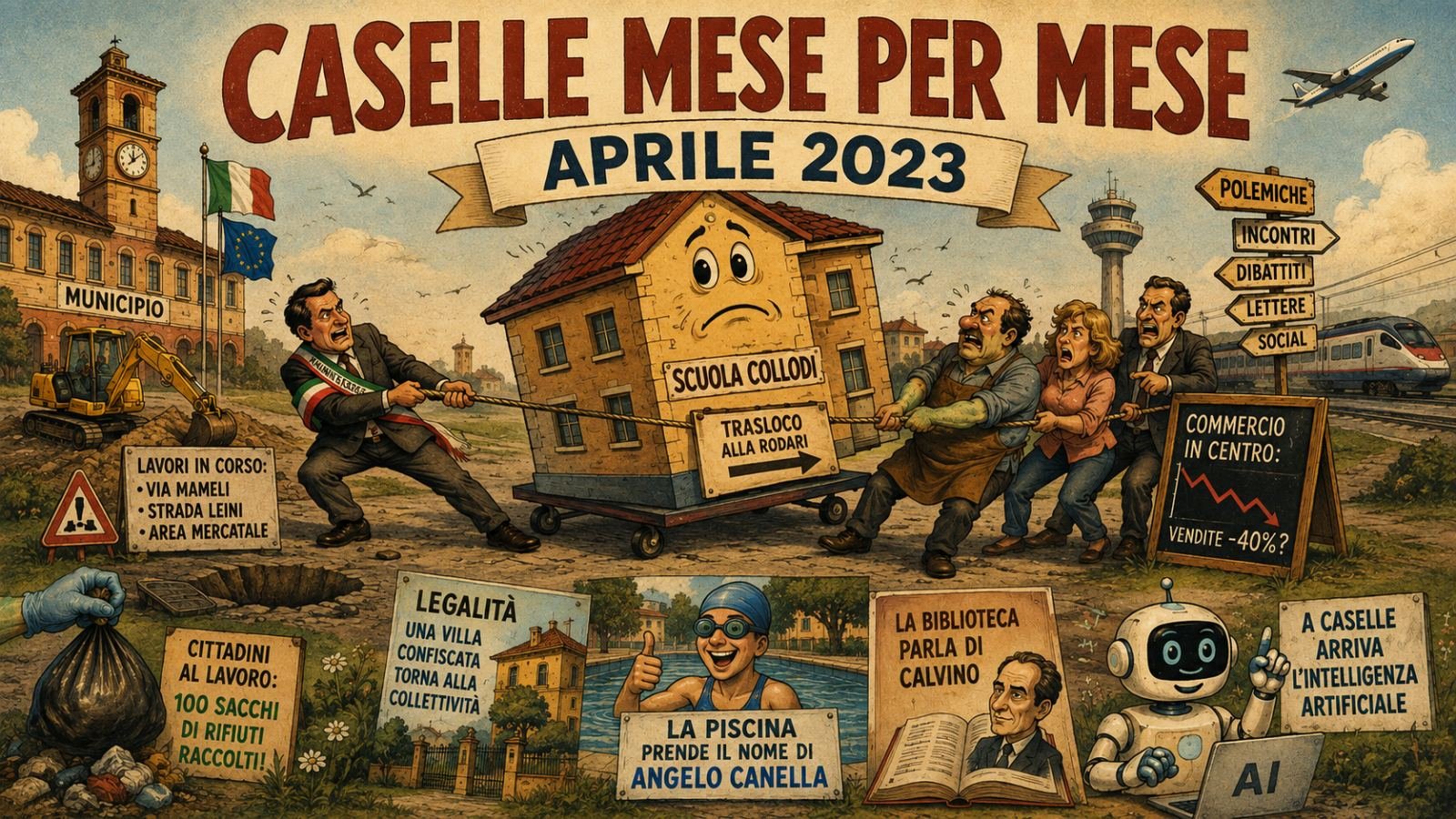 Aprile 2023: la scuola che si sposta, il centro che discute e una città che cerca il suo futuro