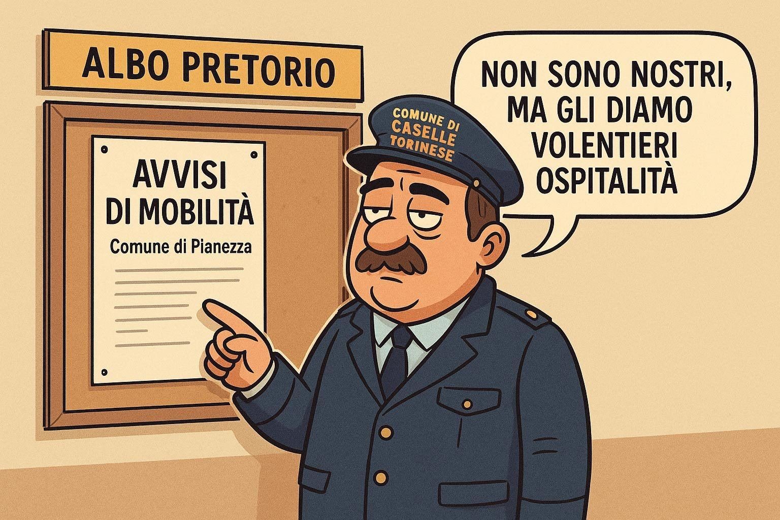 10 Ottobre, Caselle Torinese: l’albo pretorio con il cuore grande