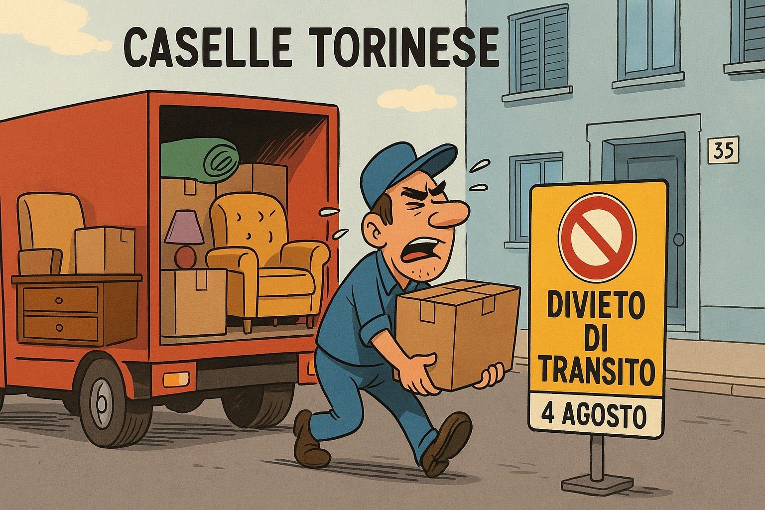 28 Luglio, Via Leinì chiama, i traslochi rispondono: due ordinanze per due civici in movimento