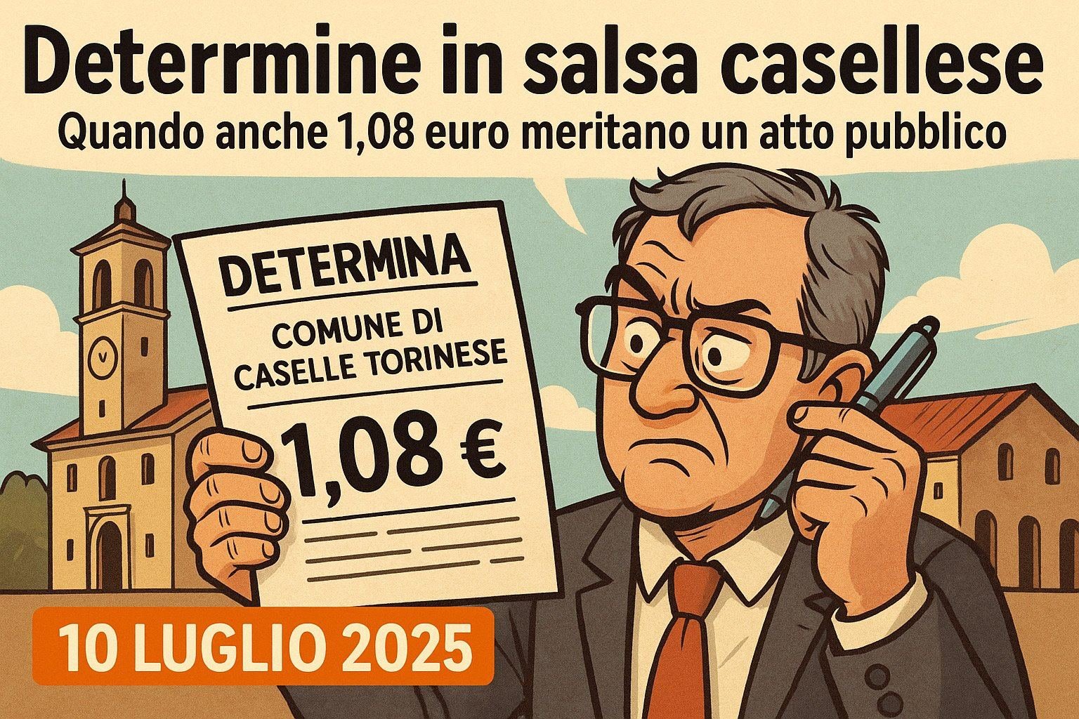 10 Luglio 2025 – Determine in salsa casellese: quando anche 1,08 euro meritano un atto pubblico