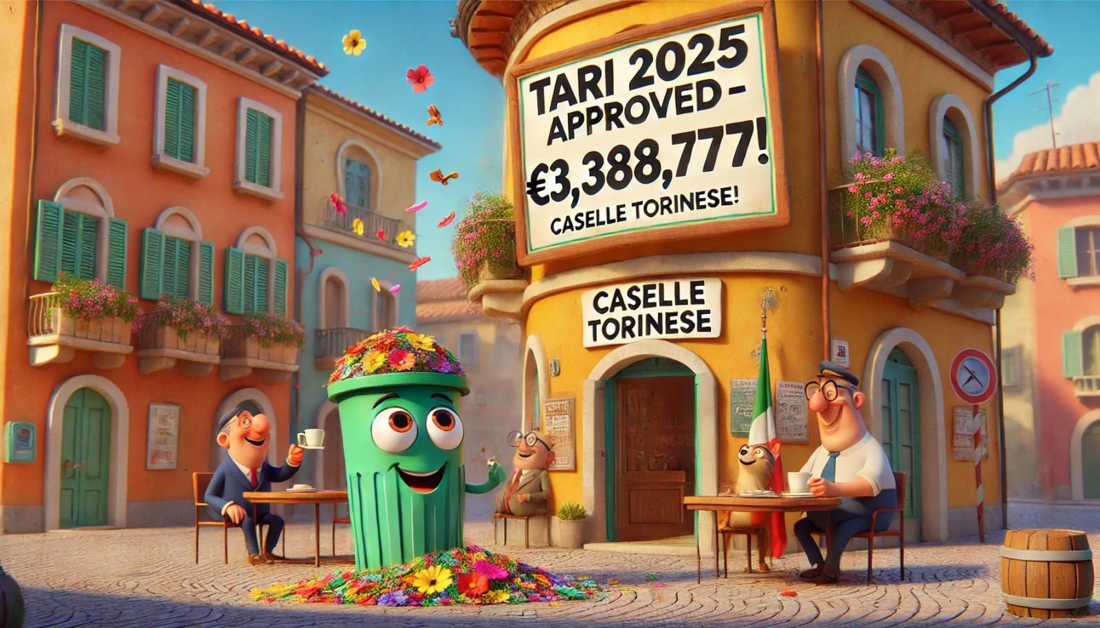 23 aprile 2025: tra Tari, lutto cittadino e un cognome in più – il Comune raccontato con ironia