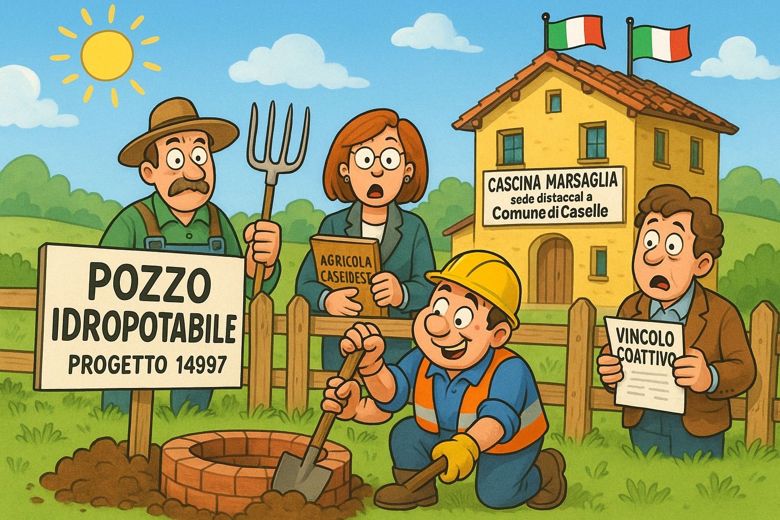 17 Aprile, Pozzi, pavé e permessi: la vita amministrativa casellese in 10 atti e mezzo