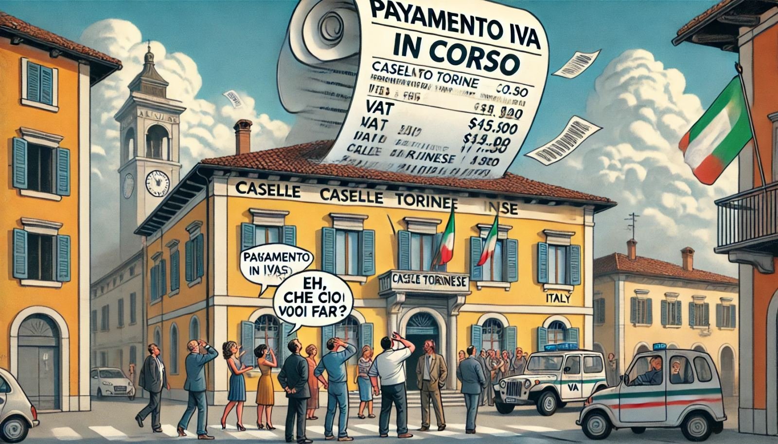 Il 6 Marzo a Caselle Torinese: tra benzina, tasse e multe – il comune non si ferma (ma le auto dei vigili forse sì)