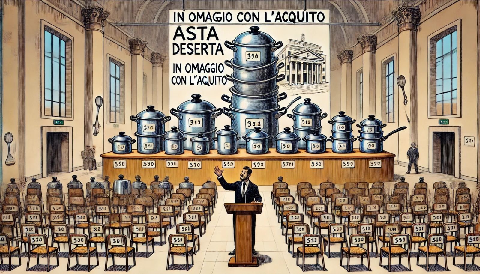 4 marzo, Caselle: tra matrimoni, fioriere ribelli e aste deserte (in attesa di omaggiare batterie di pentole! per invogliare?)