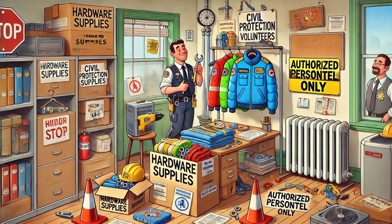 31 Ottobre, Nuovi acquisti in Comune: ferramenta e vestiti per la Protezione Civile, un tuffo nell'organizzazione e nel miglioramento del riscaldamento