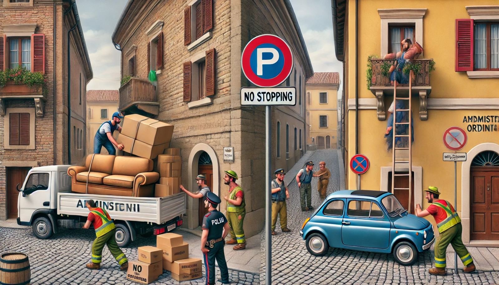 22 ottobre Traslochi e Divieti di Sosta: L'epica amministrazione quotidiana di Caselle