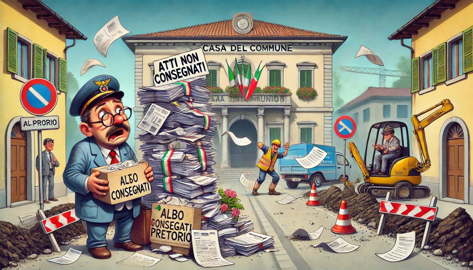 12 Settembre, Postini Disperati e Bucatori di Strade: Cronache Epiche dall'Albo Pretorio di Caselle!