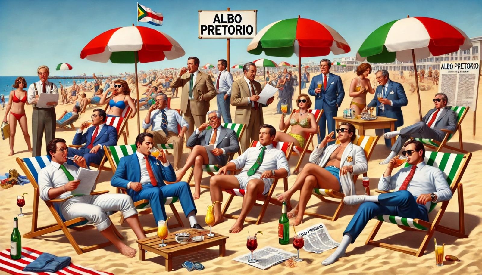 9 luglio Politici in Vacanza: Cocktail, Ombrelloni Tricolore e Risate con Barzellette
