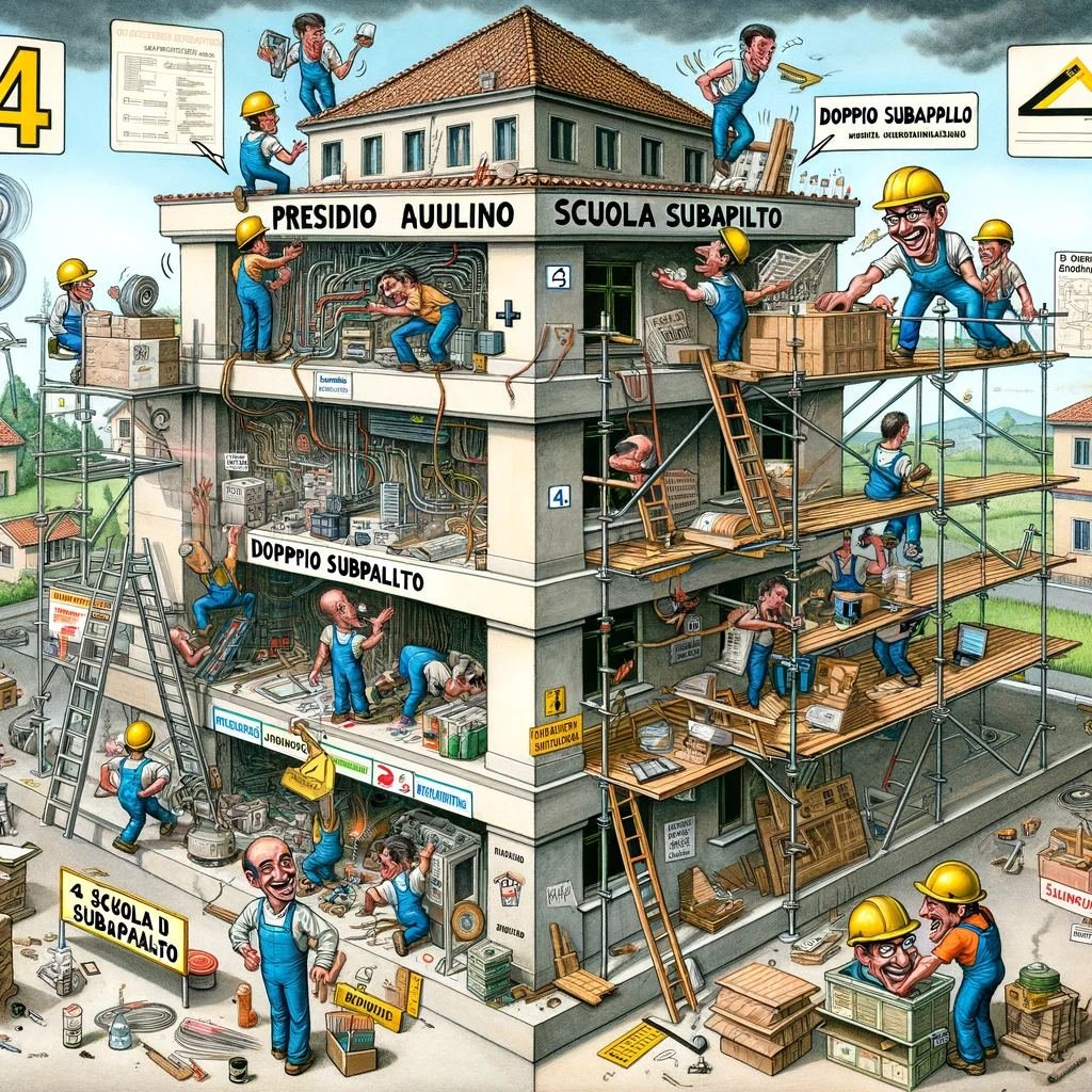 12 giugno Riqualificazione del Presidio Baulino e tetto della Rodari: Quando QUATTRO Subappalti Sono Meglio di DUE!