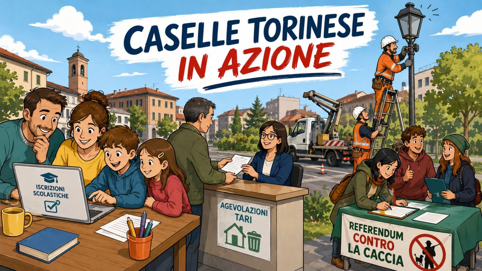 Caselle Torinese: agevolazioni TARI, iscrizioni scolastiche e raccolta firme per referendum ambientali
