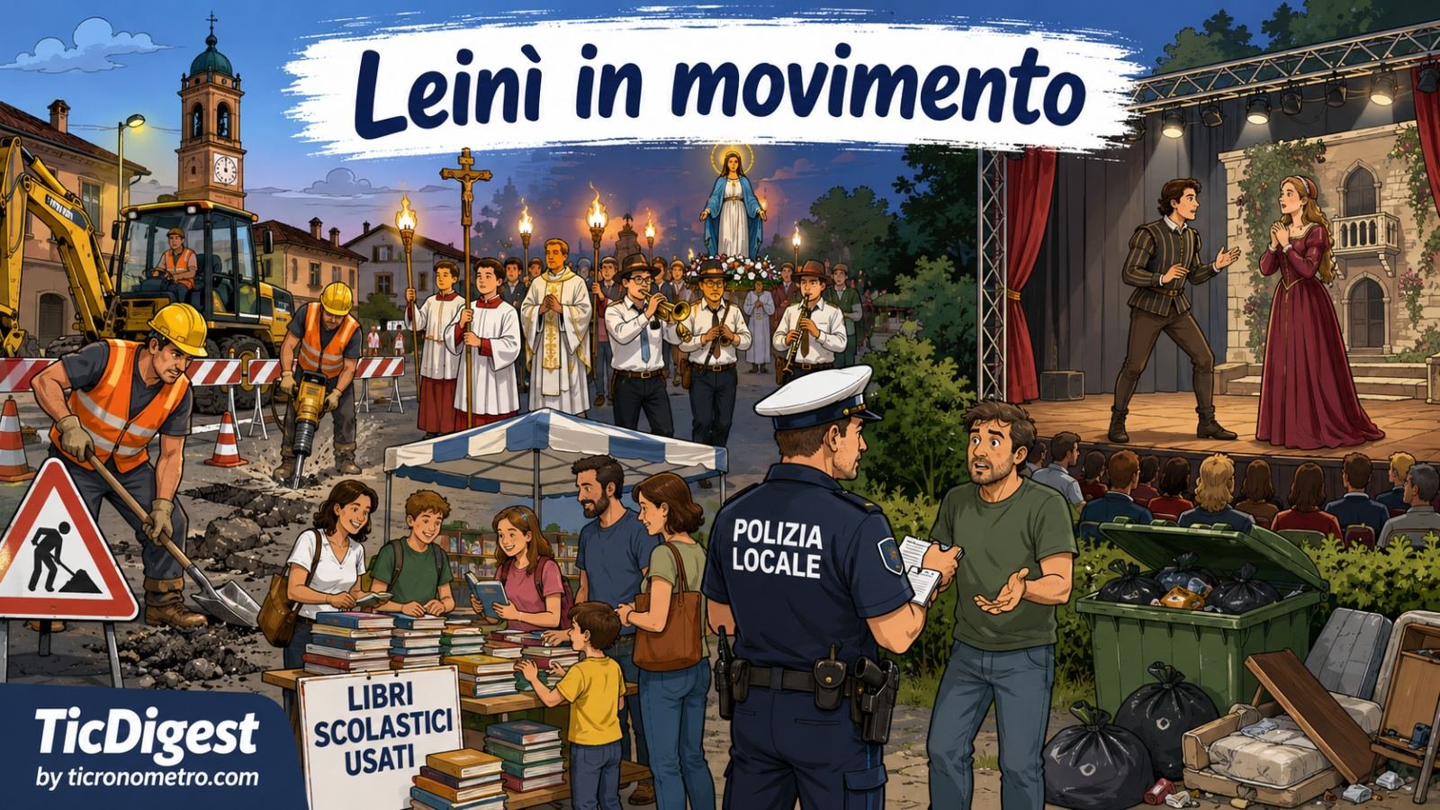 Leinì ad agosto 2026: sicurezza stradale, cultura e interventi sul territorio