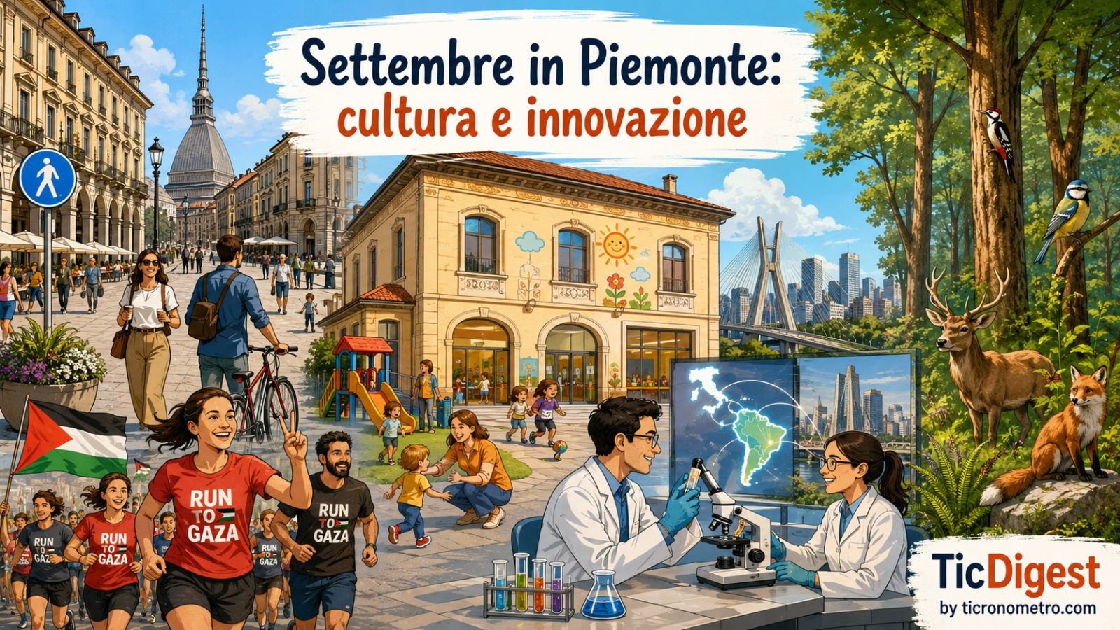 Torino e Piemonte: eventi culturali, innovazione e servizi per cittadini il 1° settembre 2026