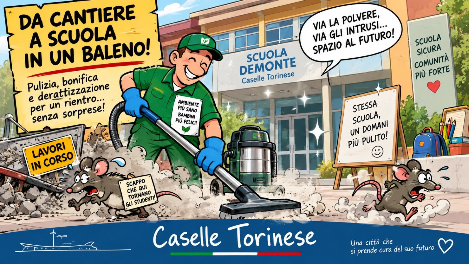 8 Settembre, scuole più sicure, parchi sistemati, palestre, cultura e guerra alle zanzare
