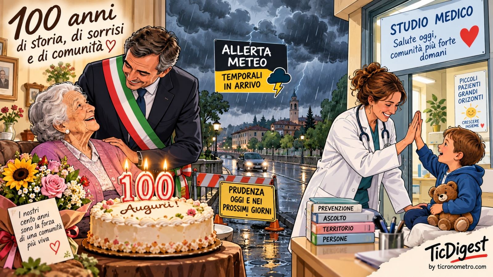 Borgaro Torinese: un compleanno speciale, allerta meteo e nuovo pediatra in città
