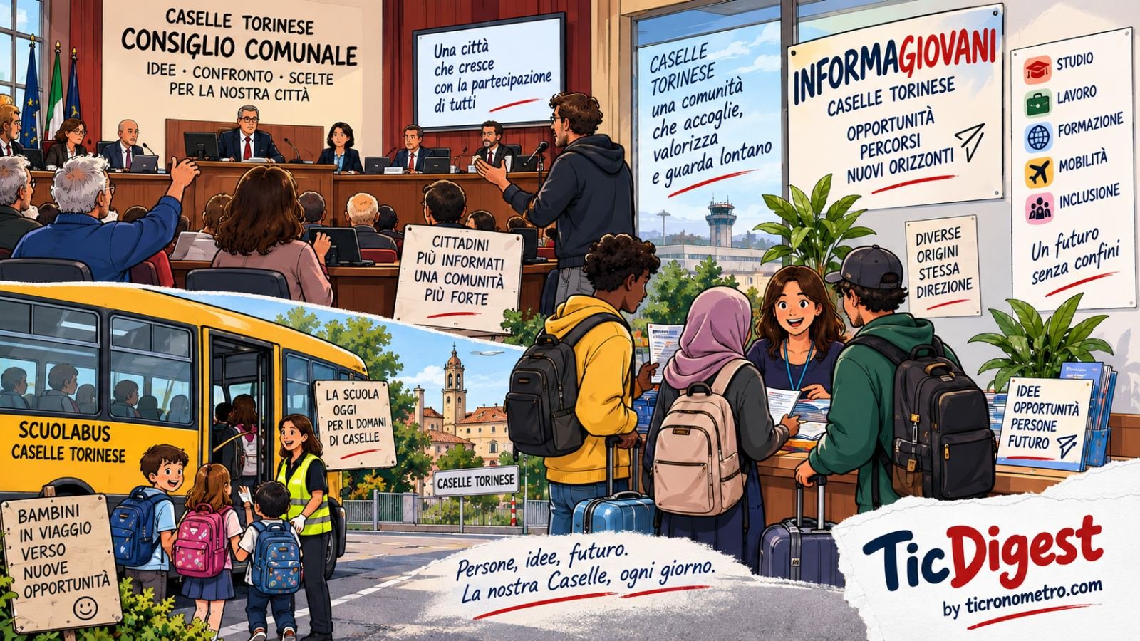 Caselle Torinese: dal Consiglio Comunale ai servizi scolastici, una settimana di impegni e iniziative