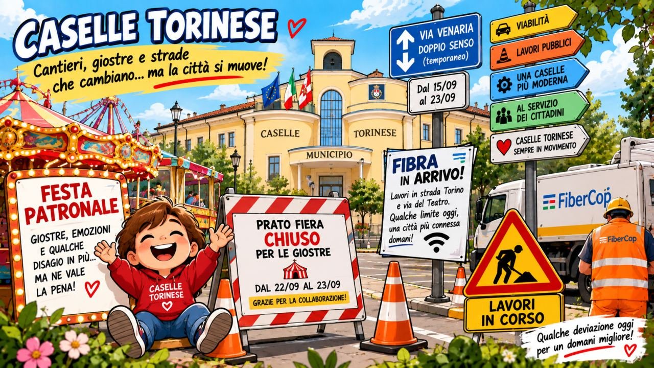 Caselle, 14 settembre 2026: tra cantieri, viabilità, nuove assunzioni e oltre un milione di euro di multe da recuperare