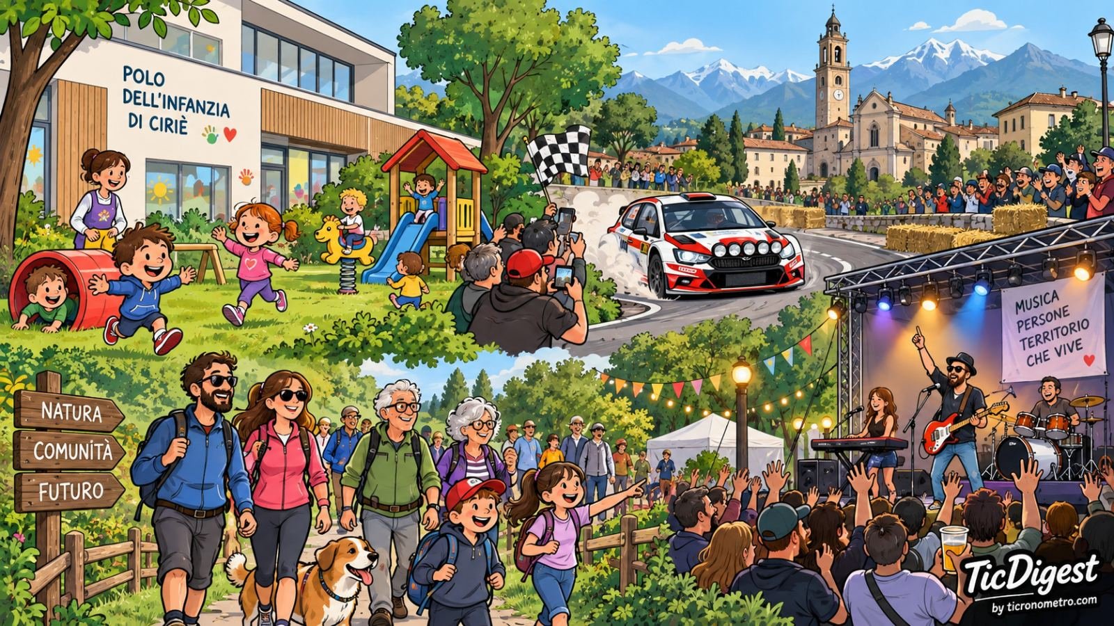 Ciriè inaugura il nuovo Polo dell’Infanzia e si anima con eventi sportivi e culturali