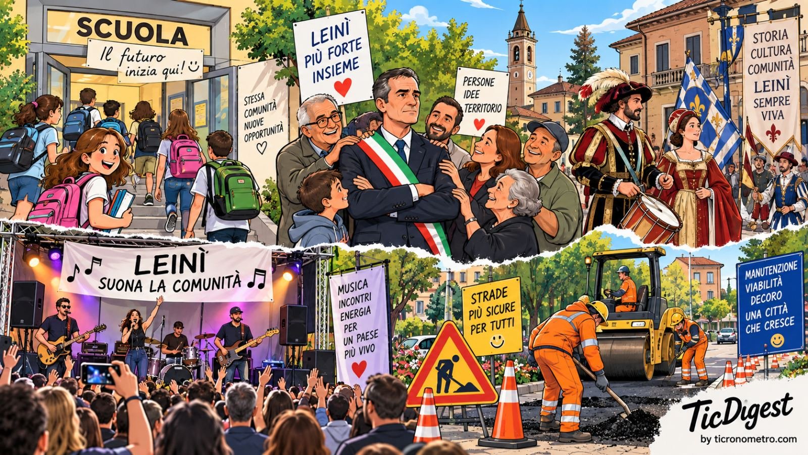 Leinì: tra scuola, cultura e lavori pubblici, una settimana di impegni e iniziative