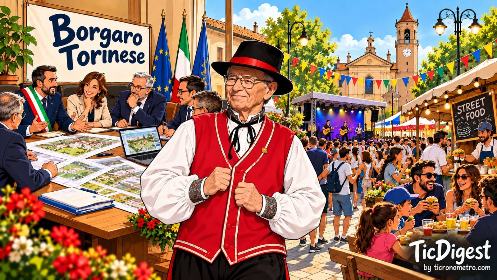 Borgaro Torinese: conferme amministrative, lutto culturale e festa cittadina nel Settembre Borgarese