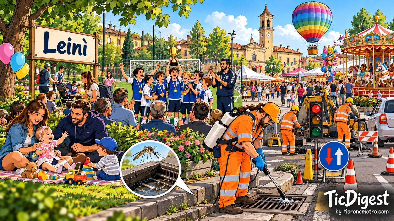 Leinì: dalla Festa della Nascita alla Fiera d’Autunno, una settimana di eventi e interventi sul territorio