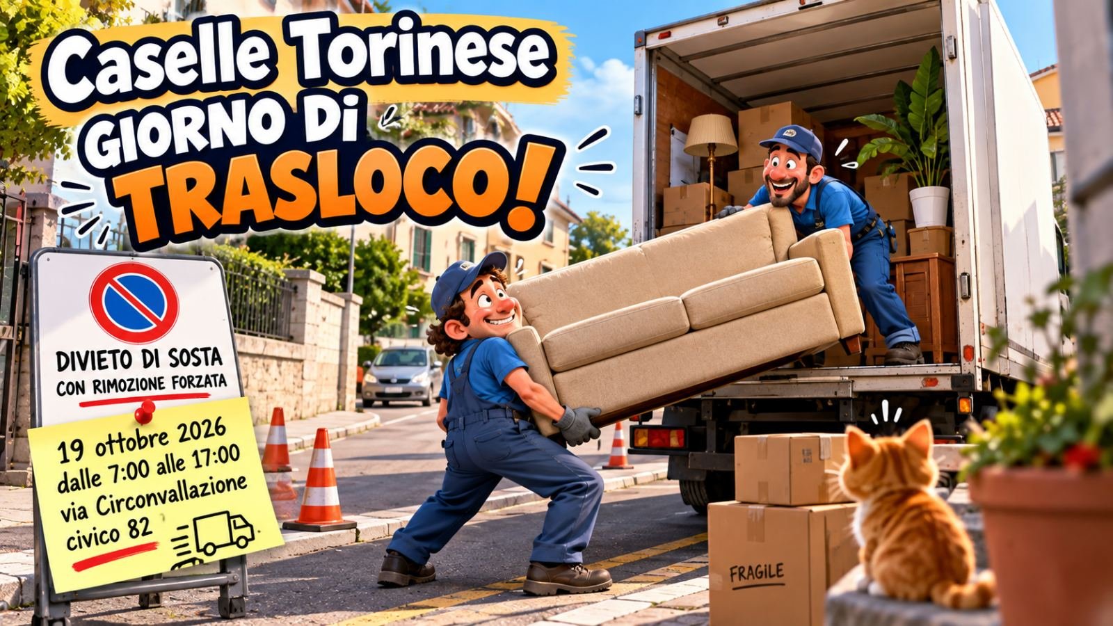28 Settembre: traslochi, camion e lavori in corso… il Comune mette ordine