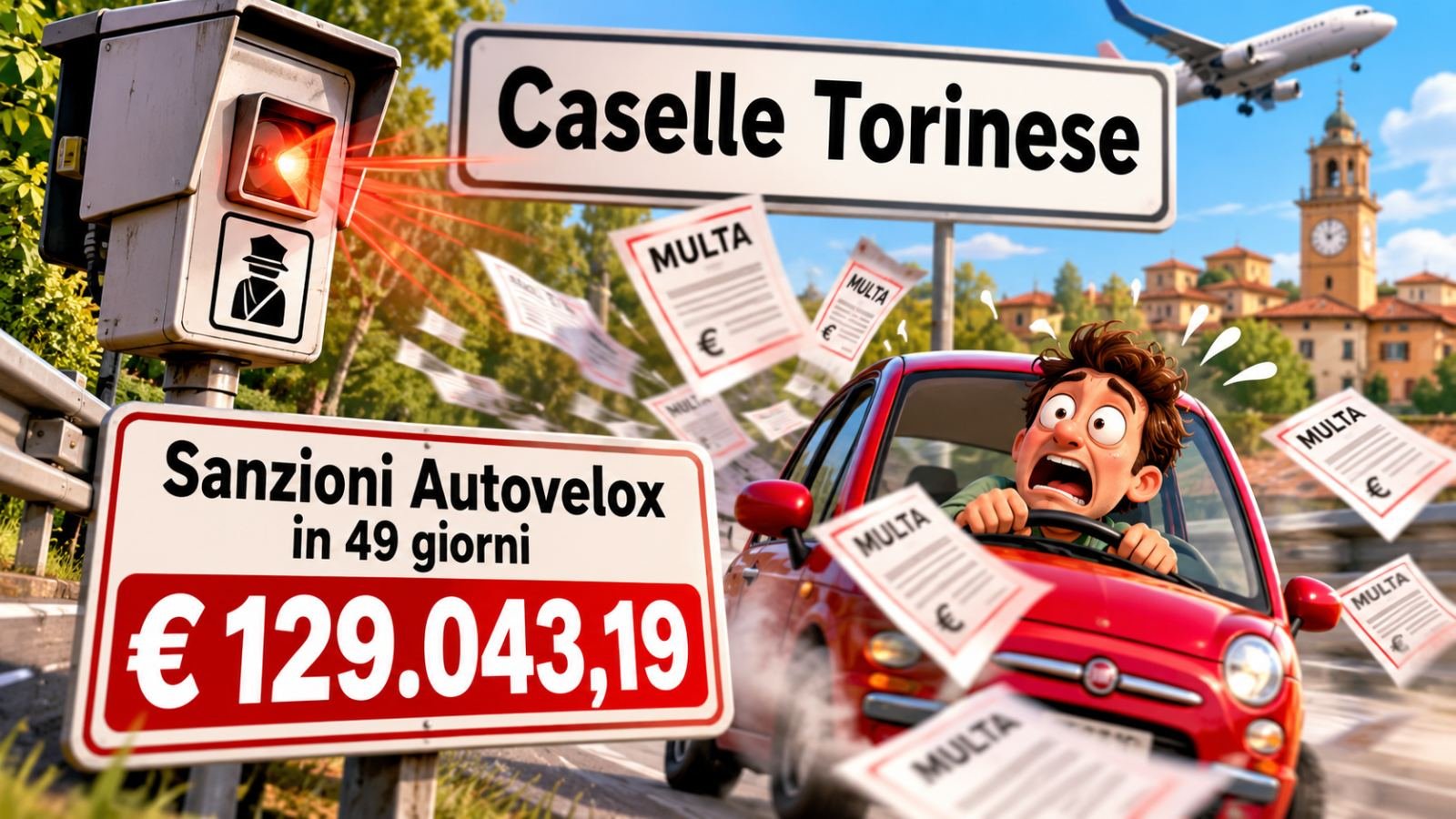 Caselle, gli atti del 2 ottobre: 129mila euro di autovelox, lavori alla mensa Rodari e nuova palestra