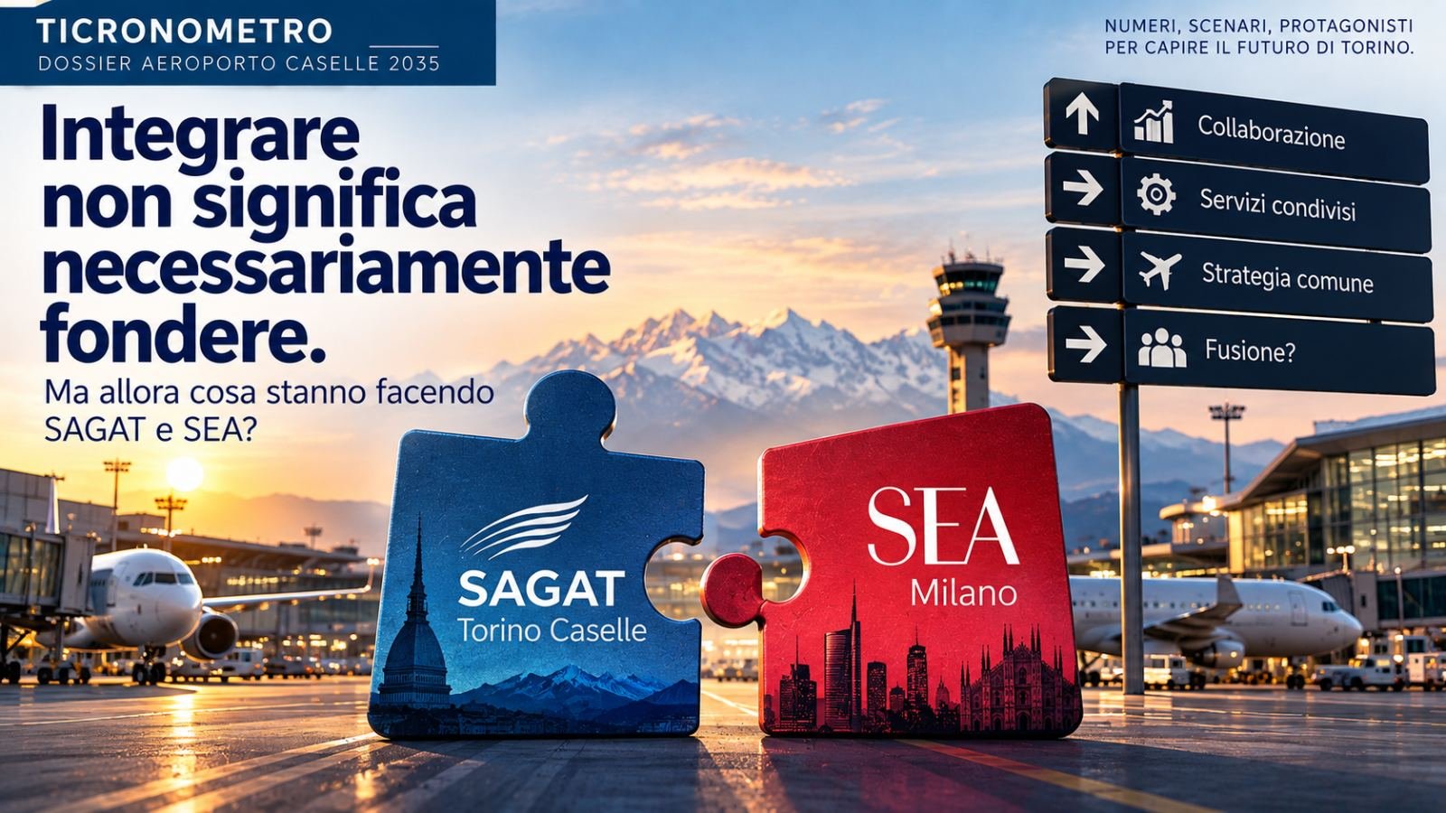 Aeroporto di Caselle 2035 – Integrare non significa necessariamente fondere: ma allora cosa stanno facendo SAGAT e SEA?