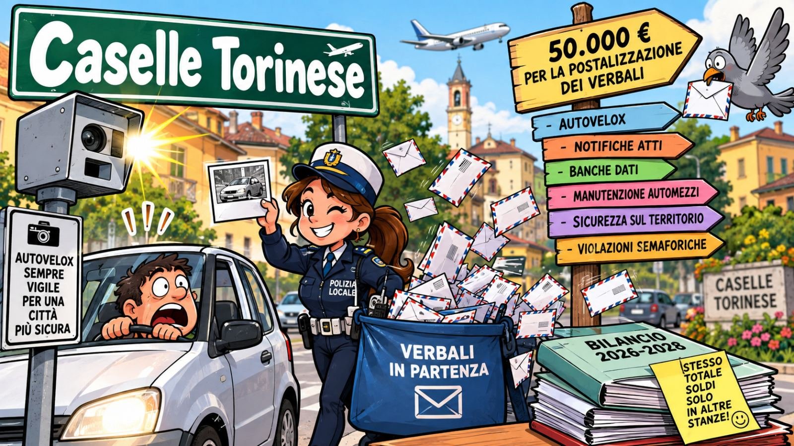 13 Ottobre, tra multe, risarcimenti e piccole spese: il Comune fa quadrare i conti (e spedisce i verbali!)