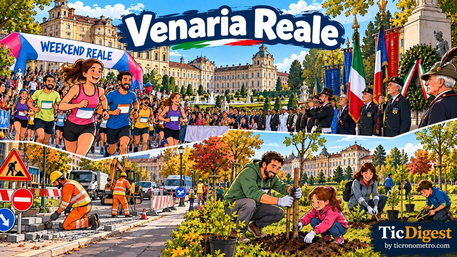 Venaria Reale: manutenzioni, eventi sportivi e commemorazioni nella settimana dal 5 all’11 ottobre 2026
