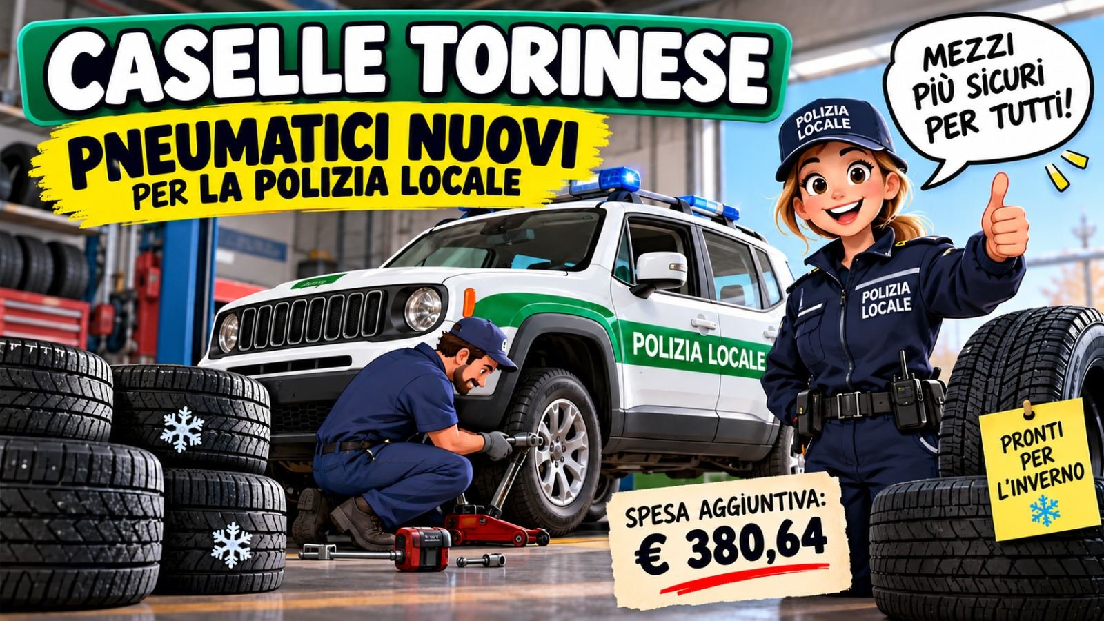 Caselle Torinese 23 Ottobre , tra tasse in viaggio, codici penali, centri estivi e gomme invernali: il Comune mette tutto in regola!