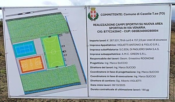 Partiti i lavori per i campetti di via Venaria