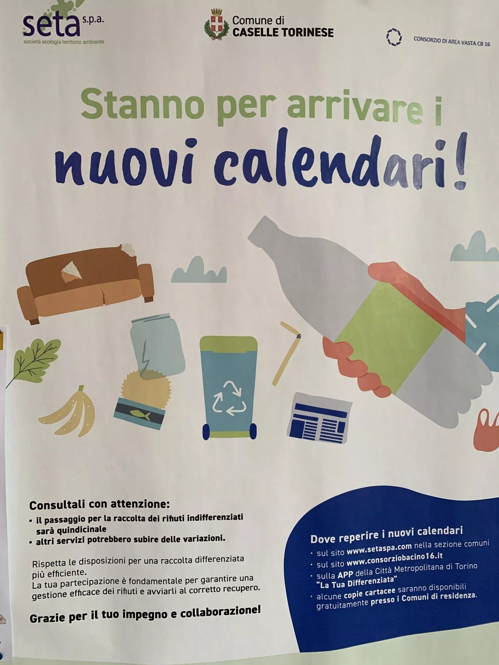 Peggiorano i dati della raccolta differenziata