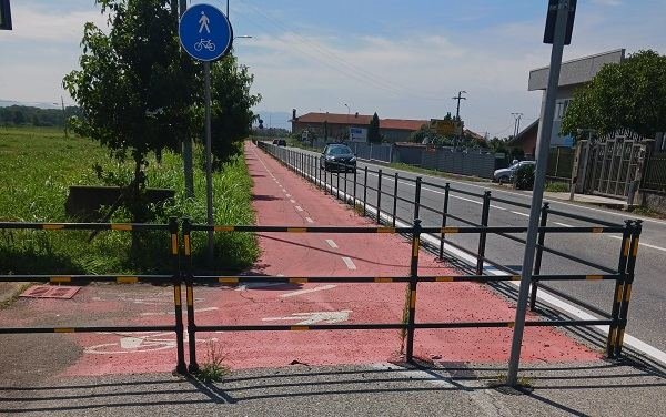 CICLOPEDONALE BORGARO-CASELLE: UNA MODIFICA PER RENDERLA PIÙ FUNZIONALE