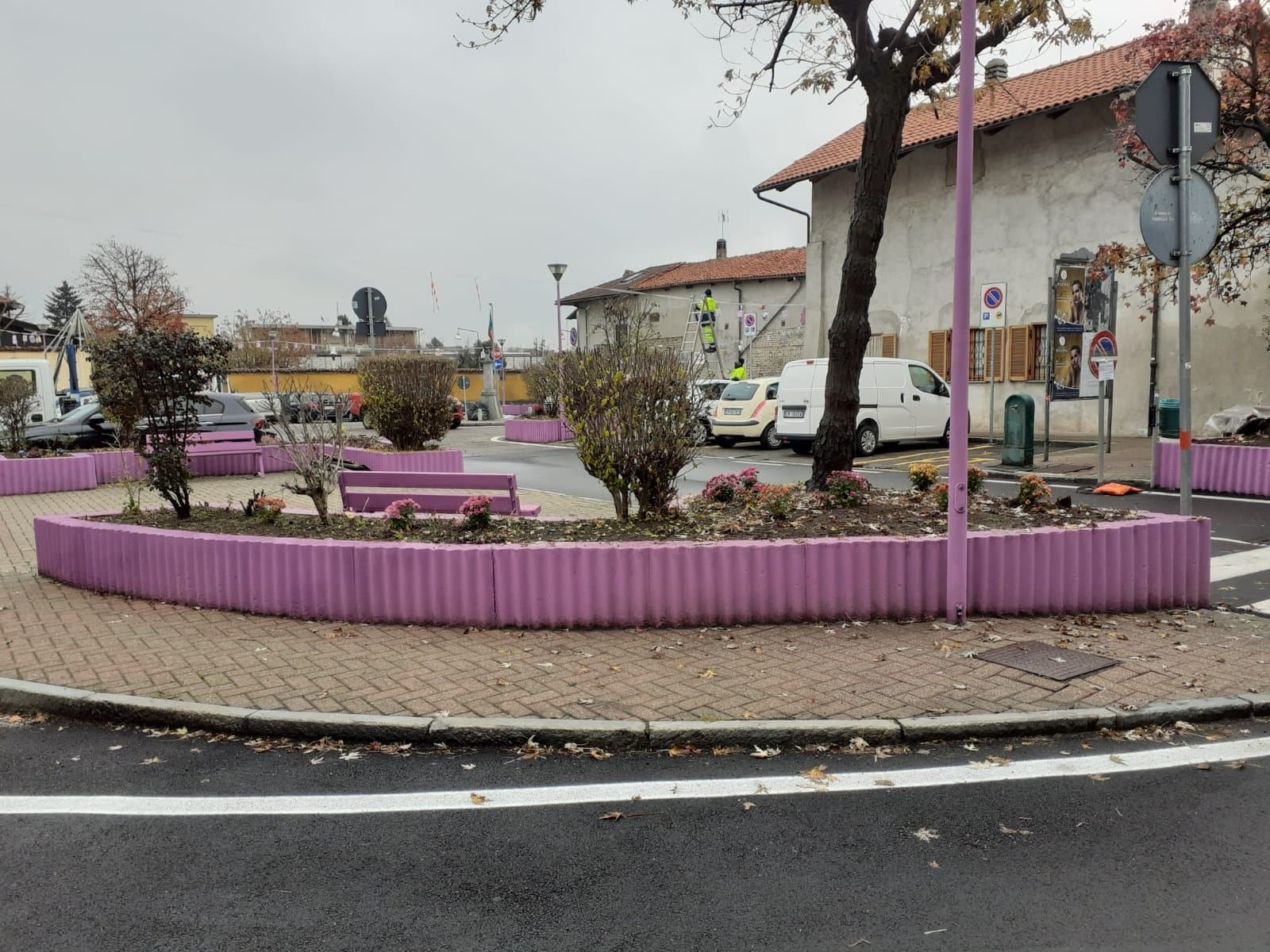 Il casoIl Natale qui è saltato, la città è tutta lilla (VIDEO)