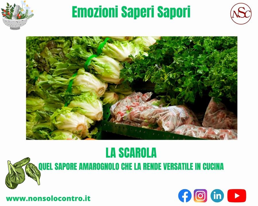🥬Emozioni Saperi e Sapori🍲 Scarola, la verdura dal sapore leggermente amaro,…
