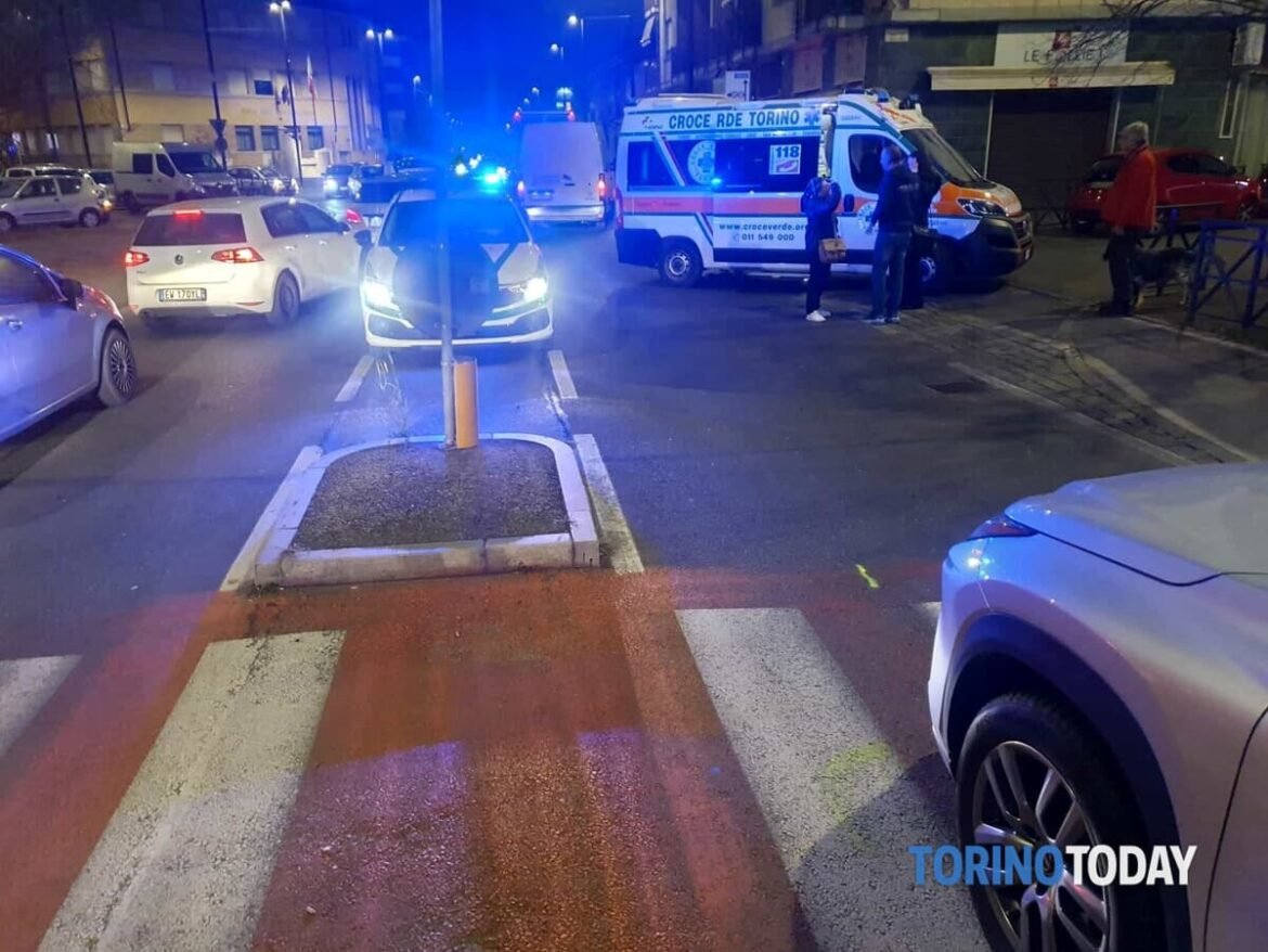 Incidente a Venaria: pedone investito dall’auto mentre attraversa la strada