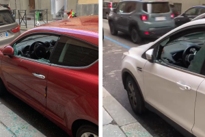 Vandali anche nel centro di Torino, distrutti i finestrini delle auto. Perché lo fanno? Ecco i 3 motivi
