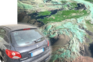 Piove terra dal cielo. Complottisti scatenati ma le scie chimiche non c’entrano…