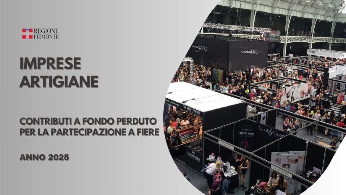 🔶 La Regione Piemonte concede contributi a fondo perduto alle imprese artigiane…