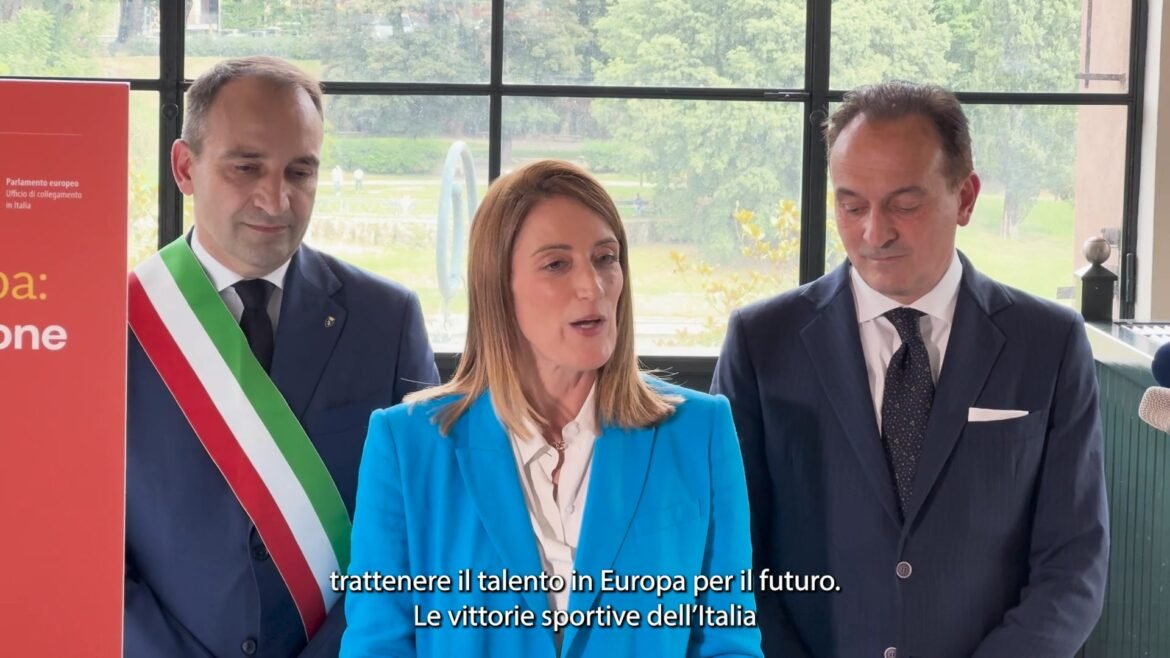 Visita a Torino per la presidente del Parlamento europeo Roberta Metsola,…
