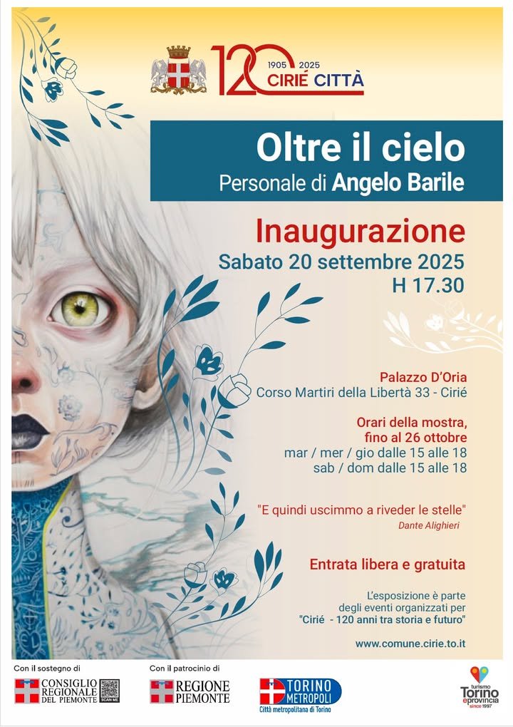 💥 🎙️ 🖼️ 🪽 La Città di Cirié continua il percorso di manifestazioni organizzate…