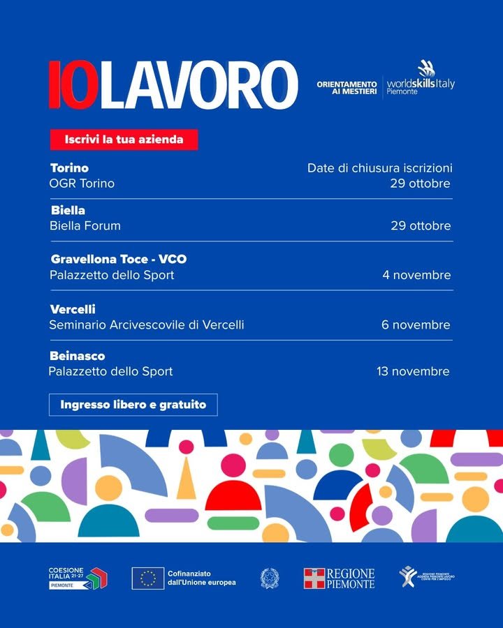Aziende, è il momento di partecipare a IOLAVORO 2025! A novembre torna la…