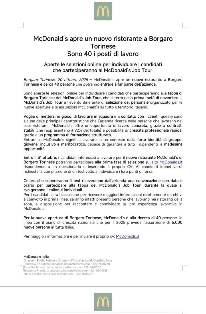 📣 Nuova opportunità di lavoro sul nostro territorio! L’Amministrazione Comunale…